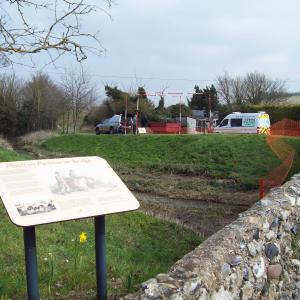 2016 21 03 Moulton preparing to widen the river.
